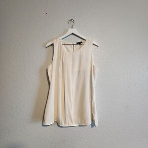 Elegant Cream Sleeveless Top
